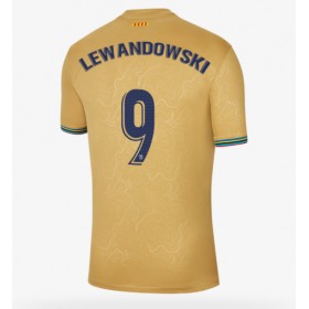Herren Fußballbekleidung Barcelona Robert Lewandowski #9 Auswärtstrikot 2022-23 Kurzarm